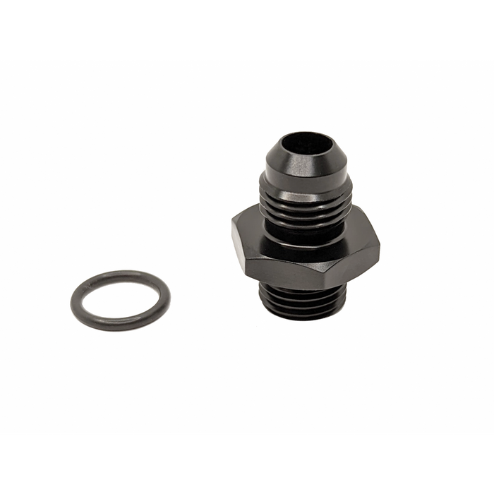 Fuel Lab Port Fitting, Standard, -6AN ORB to -6AN 37 flare