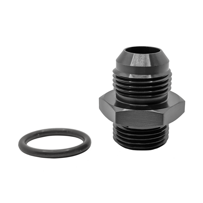 Fuel Lab Port Fitting, Standard, -12AN ORB to -12AN 37 flare
