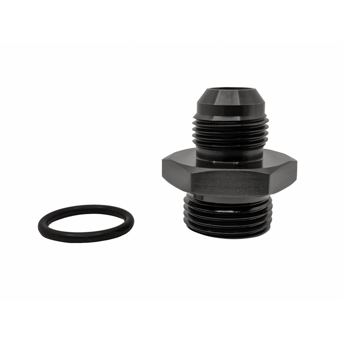Fuel Lab Port Fitting, Reducer, -12AN ORB to -10AN 37 flare