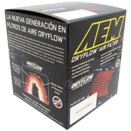 AEM 2.75in Flange 6in x 4.5in Base 6in x 3.8125in Top 5in Height DryFlow Air Filter
