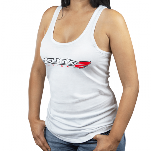 Skunk2 Ladies Go Faster Tank Top Medium - White