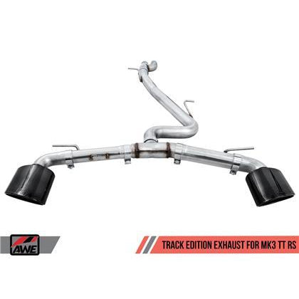 AWE Tuning 18-19 Audi TT RS 8S/RK3 2.5L Turbo Track Edition Exhaust - Diamond Black RS-Style Tips