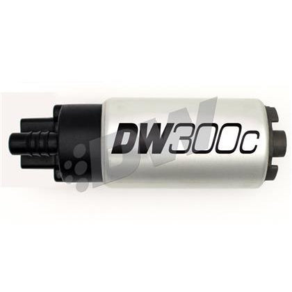 DeatschWerks 340lph DW300C Compact Fuel Pump w/ Universal Install Kit (w/o Mounting Clips)
