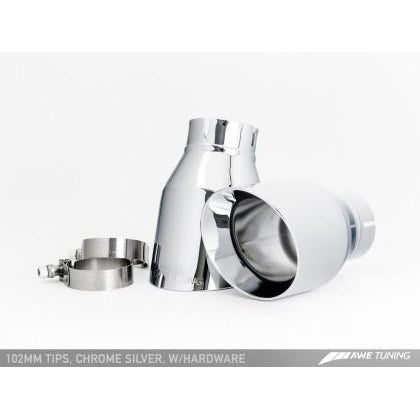 AWE Tuning Audi C7 A6 3.0T Touring Edition Exhaust - Dual Outlet Chrome Silver Tips