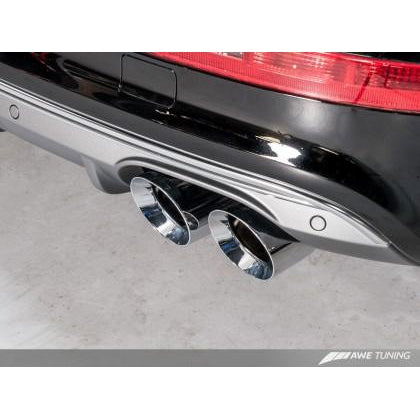 AWE Tuning Audi 8R SQ5 Touring Edition Exhaust - Quad Outlet Chrome Silver Tips