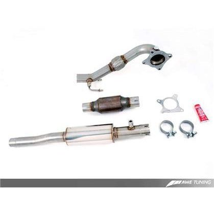 AWE Tuning Mk6 GTI Performance Catback - Diamond Black Round Tips