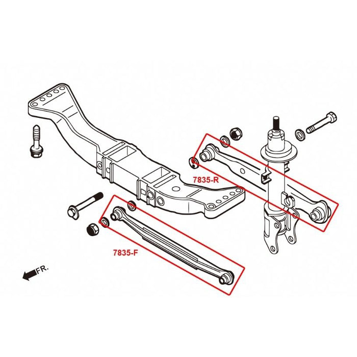 Hardrace Rear Front Arm Alfa Romeo, 156, 97-07