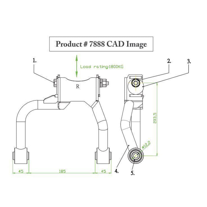 Hardrace Front Upper Camber Kit Nissan, Skyline, R33/34, R33/34 Gtr