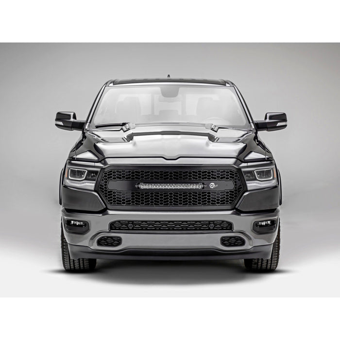 aFe Power Scorpion Complete Replacement Tread Design Grille Flat Black w/ LED Lights RAM 1500 19-20