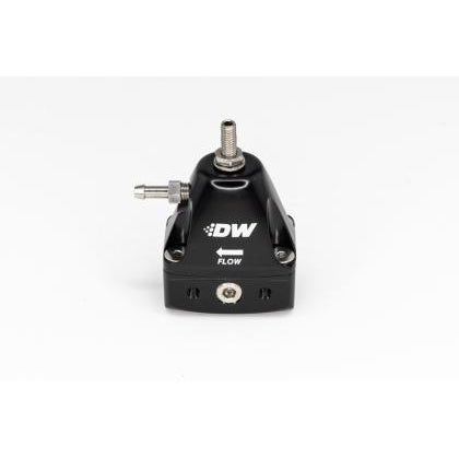 DeatschWerks DWR1000iL In-Line Adjustable Fuel Pressure Regulator - Black