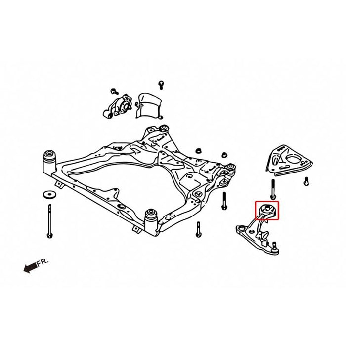 Hardrace Front Lower Arm Bush, Rear Nissan, Altima, Murano, Teana, J32 08-13, L32A 08-13, Z51 09-14