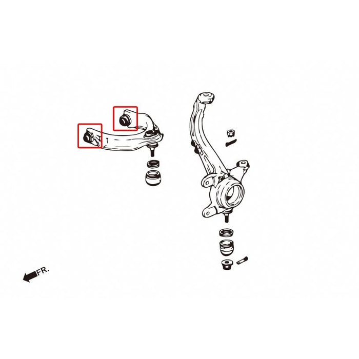 Hardrace Front Upper Arm Bush Honda, Accord Cf/Ch/Cl1/2/3