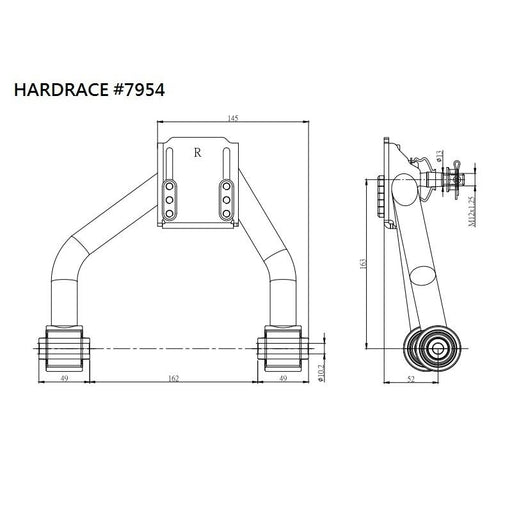 Hardrace Front Upper Arm-Camber Kit Toyota, Crown, Crown Majesta, Mark Ii/Chaser, Jzs 17# 99-07, Jzs, Uzs 17# 99-04, Jzx90/100