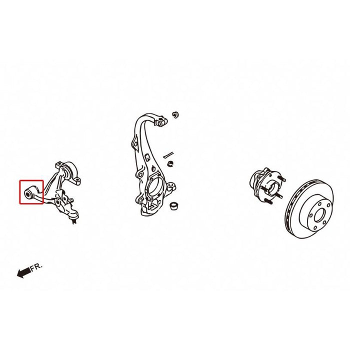 Hardrace Front Lower Arm Bush Nissan, Fairlady Z, G Series, M Series, M35/45 (Y50), G25/35/37 (V36), Z34 08-