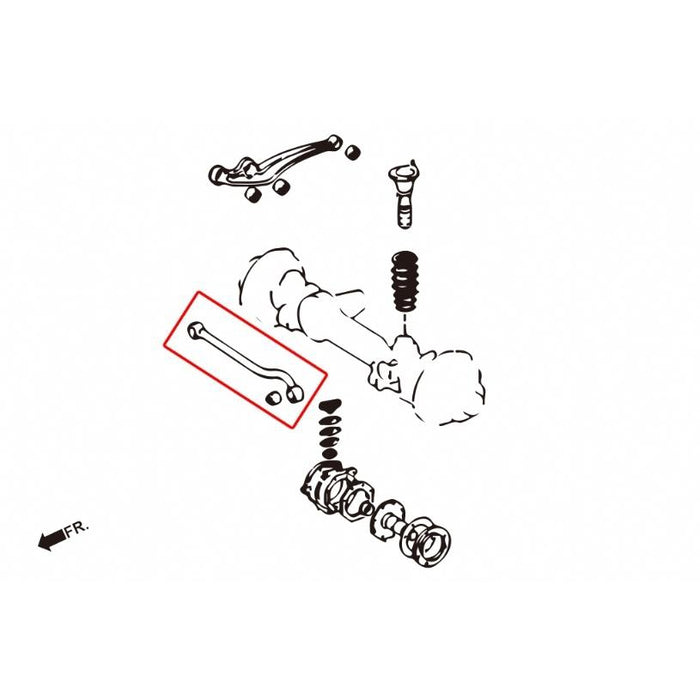 Hardrace Front Lateral Rod Bush Toyota, Lexus, Land Cruiser, Lx, Lx450 J80 95-97, J80 90-97