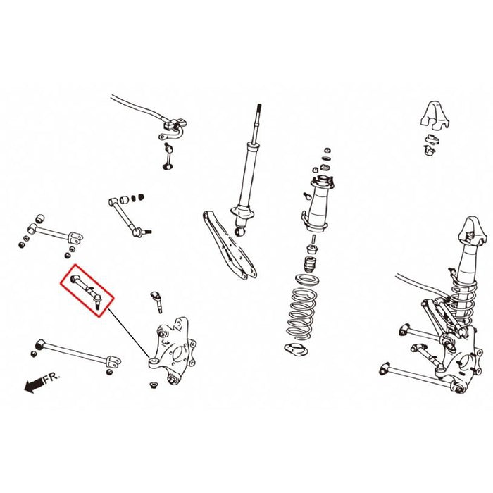 Hardrace Rear Toe Control Arm Toyota, Lexus, Gs, Is, Mark X/Reiz, Grx120 04-09, Grx13X 09-, Xe20 06-13, Grs19 06