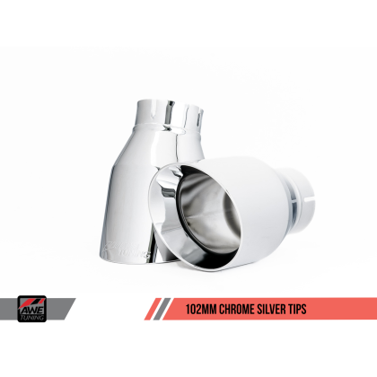 AWE Tuning VW MK7 GTI Touring Edition Exhaust - Chrome Silver Tips