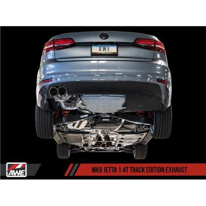AWE Tuning 09-14 Volkswagen Jetta Mk6 1.4T Track Edition Exhaust - Chrome Silver Tips