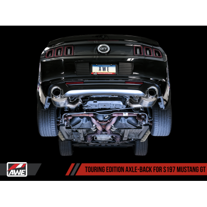 AWE Tuning S197 Mustang GT Axle-back Exhaust - Touring Edition (Chrome Silver Tips)