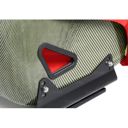 Seibon Universal Red Type FC Carbon Kevlar Bucket Racing Seat