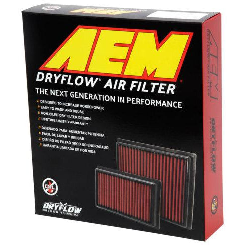 AEM 07-10 Impreza / 08-10 Forester 8.75in O/S L x 8.563in O/S W x 2.438in H DryFlow Air Filter