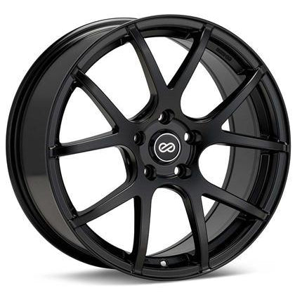 Enkei M52 18x8 32mm Offset 5x120 Bolt Pattern 72.6mm Bore Dia Matte Black Wheel