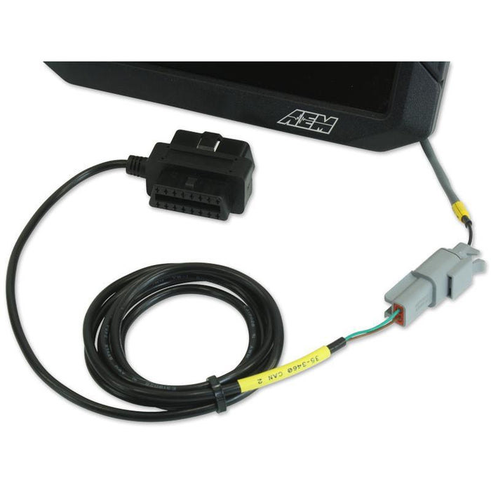 AEM CD Dash Plug & Play Adapter Harness for OBDII CAN