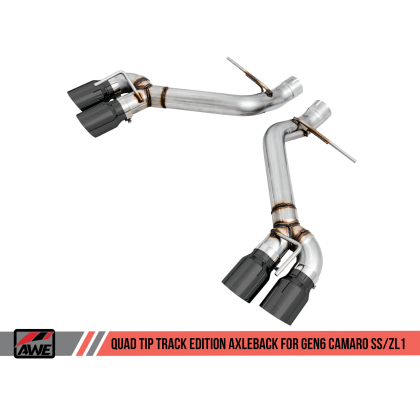 AWE Tuning 16-19 Chevrolet Camaro SS Axle-back Exhaust - Track Edition (Quad Diamond Black Tips)