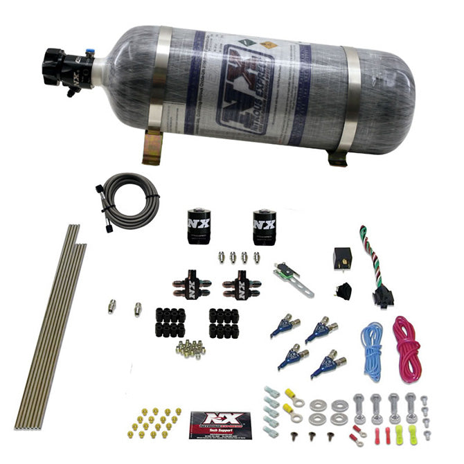 Nitrous Express 4 Cyl Gas Nitrous Kit (100-250HP) w/o Bottle
