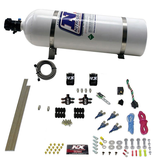 Nitrous Express 4 Cyl Gas Nitrous Kit (100-250HP) w/o Bottle