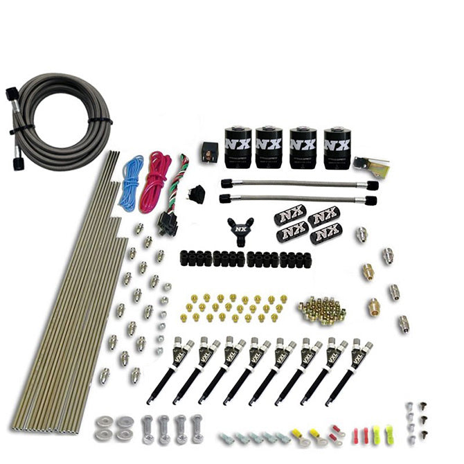 Nitrous Express 8 Cyl VXL Direct Port 4 Solenoids Nitrous Kit (200-500HP)