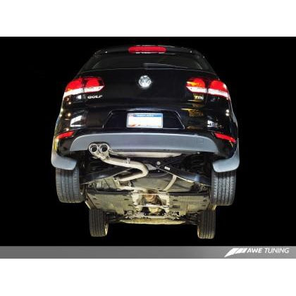 AWE Tuning Golf TDI Performance Exhaust - Polished Silver Tips