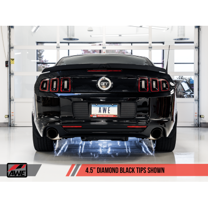 AWE Tuning S197 Mustang GT Axle-back Exhaust - Touring Edition (Diamond Black Tips)