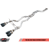 AWE Tuning BMW F8X M3/M4 Resonated Track Edition Exhaust - Diamond Black Tips (102mm)