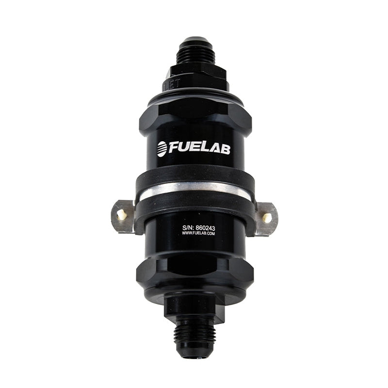 Fuel Lab In-Line Fuel Filter, 100 micron, Integrated Check Valve