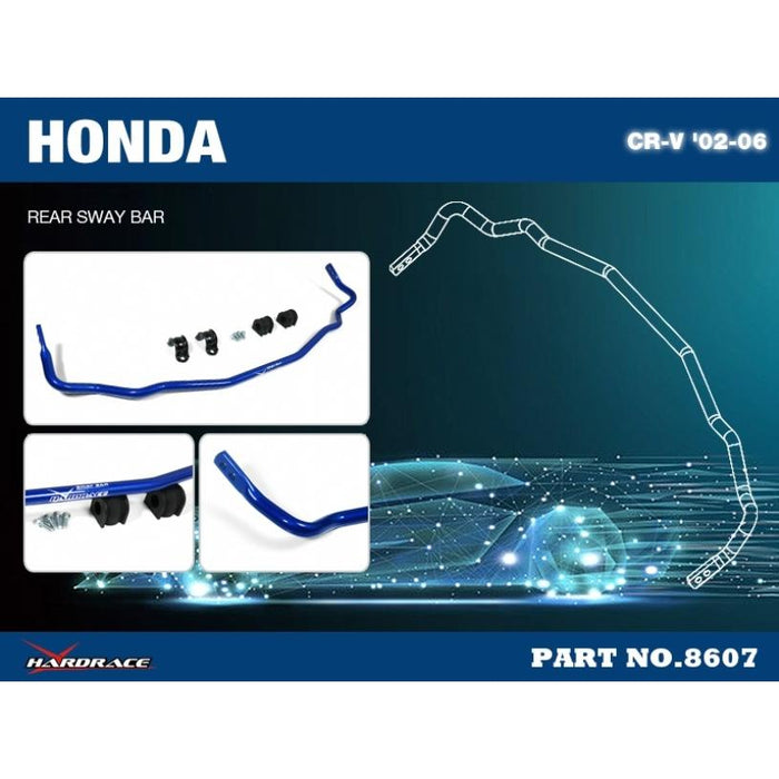Hardrace Rear Sway Bar Honda, Stream, Rn1-5 00-06, Rd4-Rd8 02-06