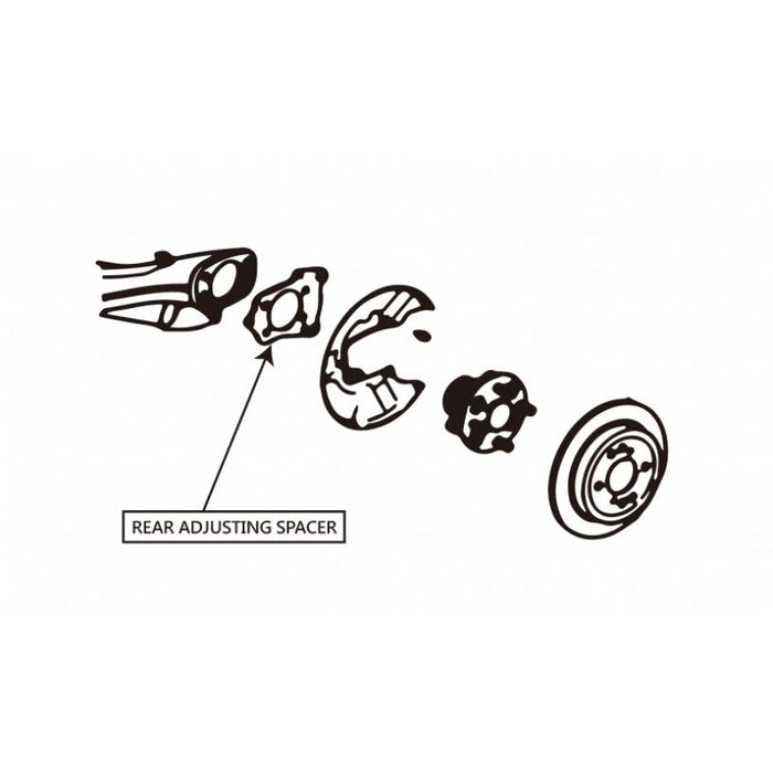 Hardrace Rear Adjustable Spacer Honda, Jazz/Fit, Gk3/4/5/6