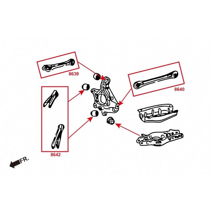 Hardrace Rear Pillow Ball Camber Kit Chevrolet, Camaro, Mk6 16-On