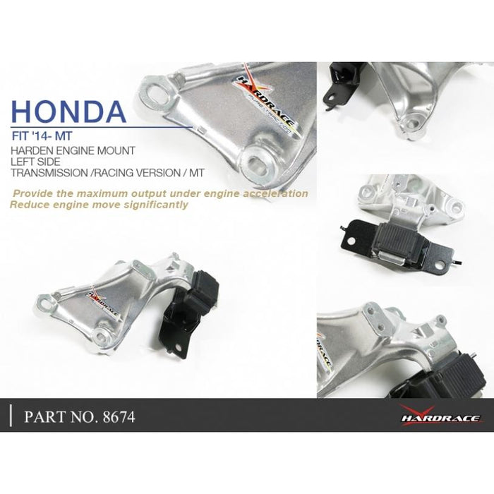 Hard Race Left Side Hardened Engine Mount (Transmission, Race Version) Honda, Jazz/Fit, Gk3/4/5/6