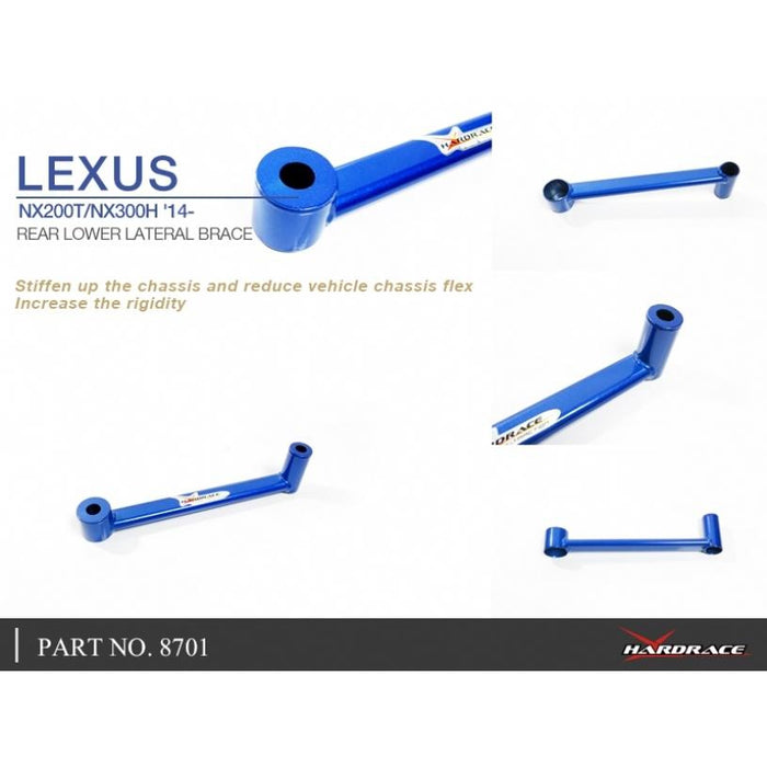 Hardrace Rear Lower Lateral Brace Lexus, Nx, Az10 14-