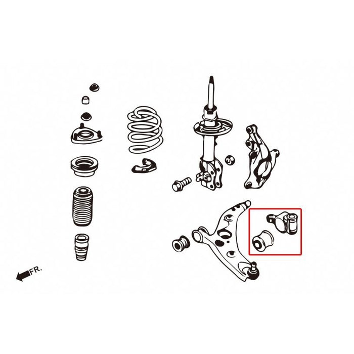 Hardrace Front Lower Compliance Bush Mazda, 3/Axela, Bm/By 14-18