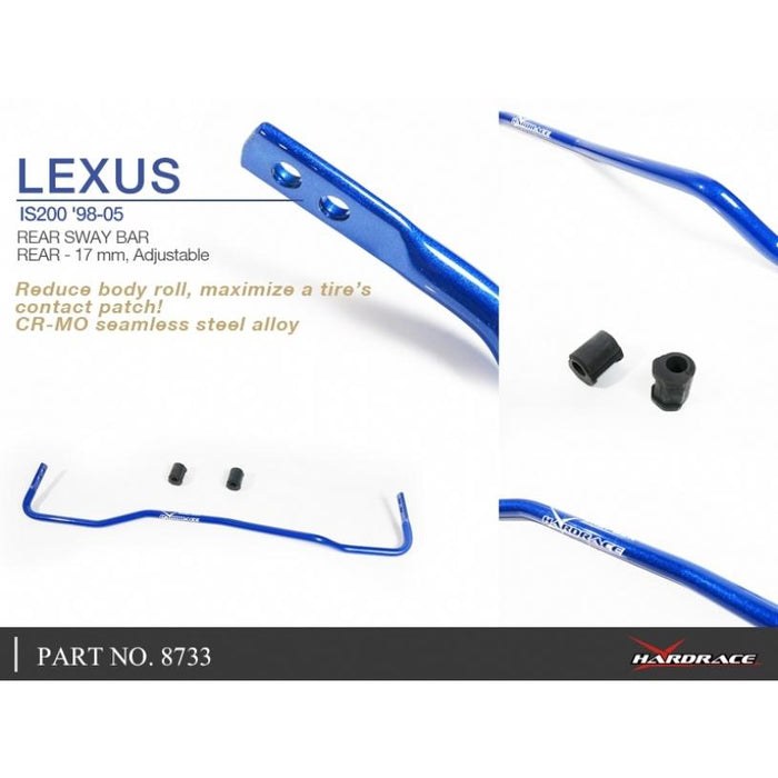 Hardrace Rear Sway Bar (17Mm) Lexus, Is, Xe10 99-05