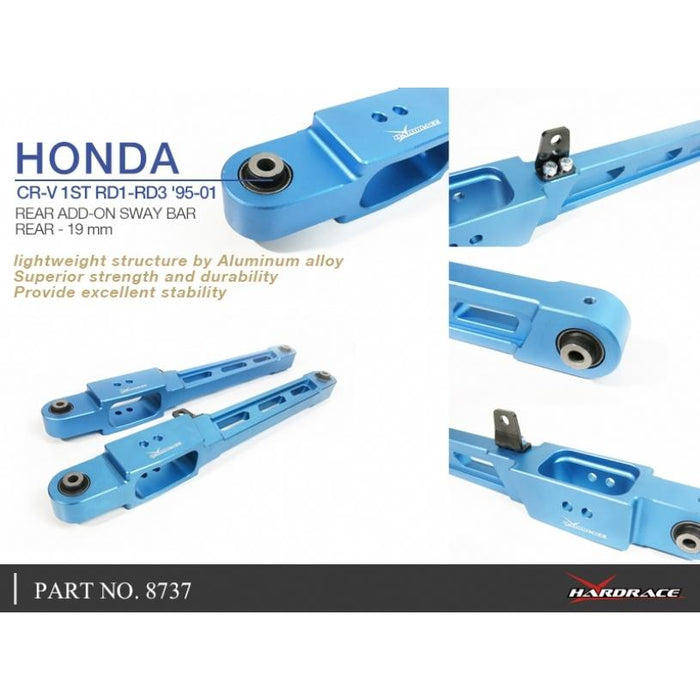 Hardrace Rear Lower Control Arm (Hardened Rubber/Aluminium) Honda, Rd1-Rd3 97-01