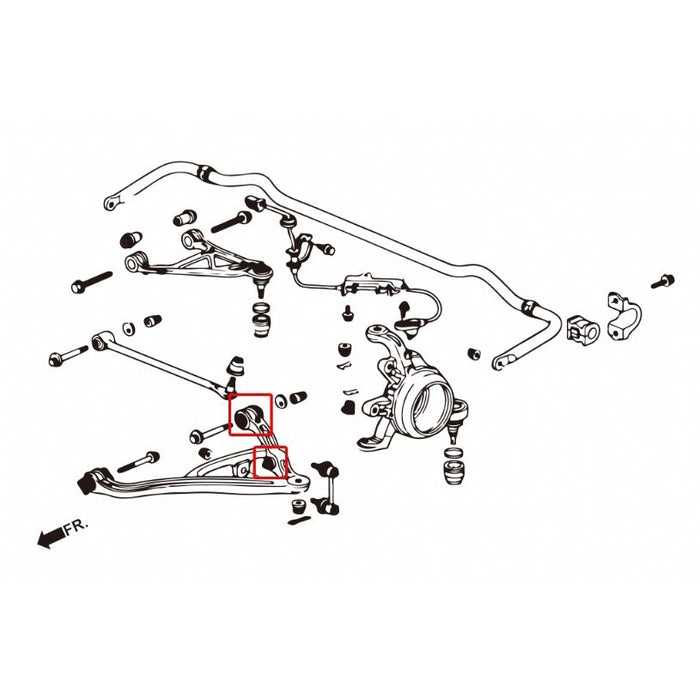 Hardrace Rear Lower Arm Bushing Honda, S2000, Ap1/2