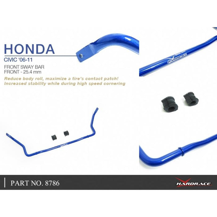 Hardrace Front Sway Bar Honda, Civic, Fd