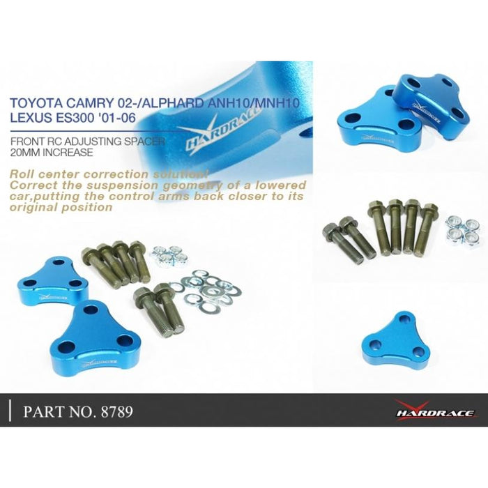 Hardrace Front Roll Center Adjustable Spacer (20Mm Increase) Toyota, Lexus, Alphard/Vellfire, Camry, Es, 02-08, Xv30 01-06, Xv40