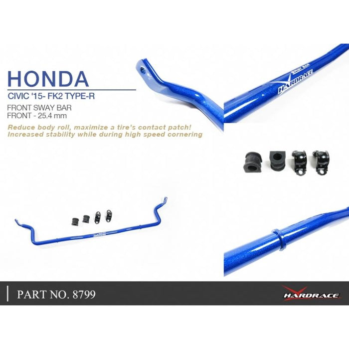 Hard Race Front Sway Bar Honda, Civic, Fk2 Type-R