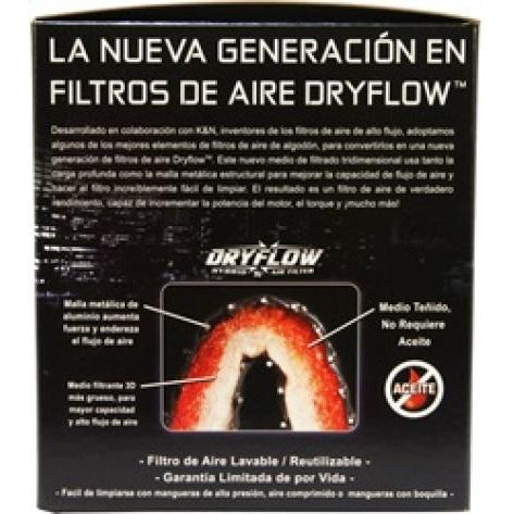 AEM 2.75in Flange 6in x 4.5in Base 6in x 3.8125in Top 5in Height DryFlow Air Filter