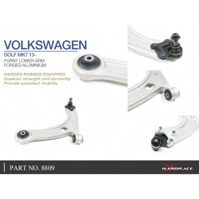 Hardrace Front Lower Arm Aluminium Audi, Skoda, Volkswagen, A3, Golf, Golf R, Octavia, Tt, Mk3 5E 13-, Mk3 8S 14-Present, Mk3 8V