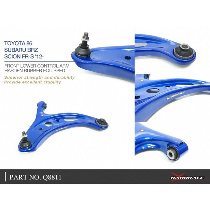 Hardrace Front Lower Control Arm Subaru, Toyota, 86, Brz, Fr-S, Zc 6, Zn6, Ft86/Fr-S Zn6/Zc6